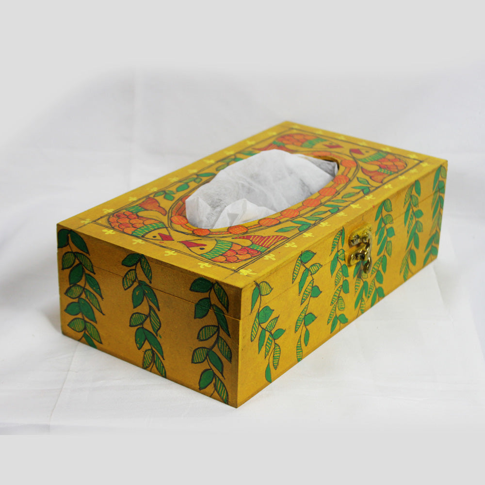 INDHA Handcrafted Tissue Paper Tissue Holder Car Tissue Box Hand