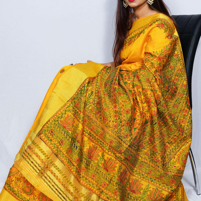 Hand-Painted Saree