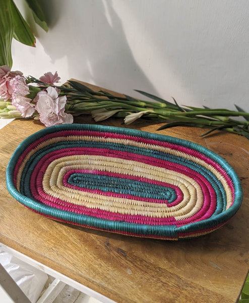 Handcrafted Sikki Grass Multipurpose Tray Mithila Gram