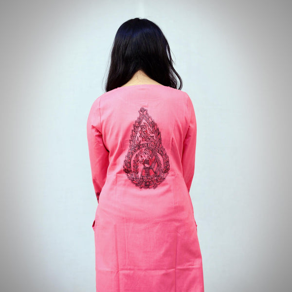 Handpainted Cotton Kurti Mithila Gram